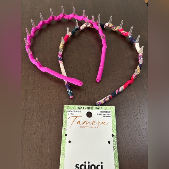 Scunci Conair Tamera Mowry Housley 2pc Headbands Multicolor Hair Accessory New - Picture 3 of 3